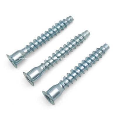 Steel Confirmat Screws Zinc 7 X 70 mm for Furniture Cabinet MDF Chipboard Wood