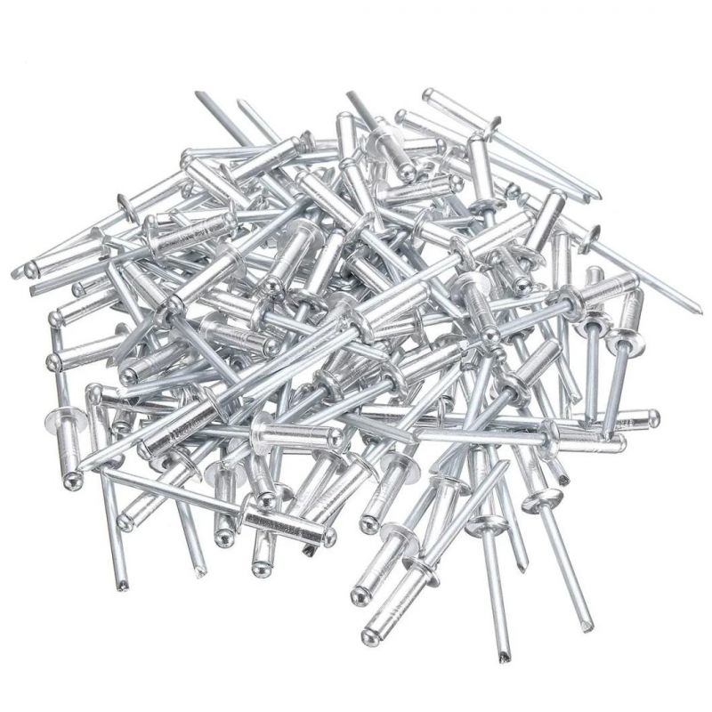DIN7337 Blind Rivet Large Head Stainless Steel Aluminum Blind Rivet Nail Blister Plastic