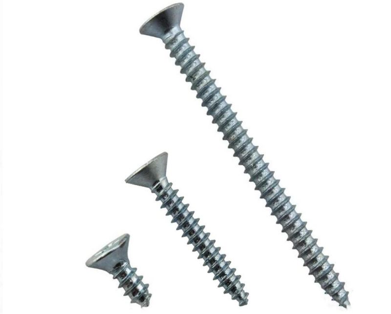 Countersunk Head Cross Recess Zinc Steel Keel Ceiling Self-Tapping Wood Screws