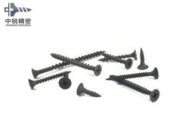 Fine Thread Bugle Head Drywall Screws with Black Phosphate Coated Size 3.5X25mm Drywall Screws