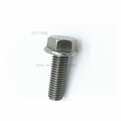 Titanium Fastener Hexagon Flange Screw Bolts