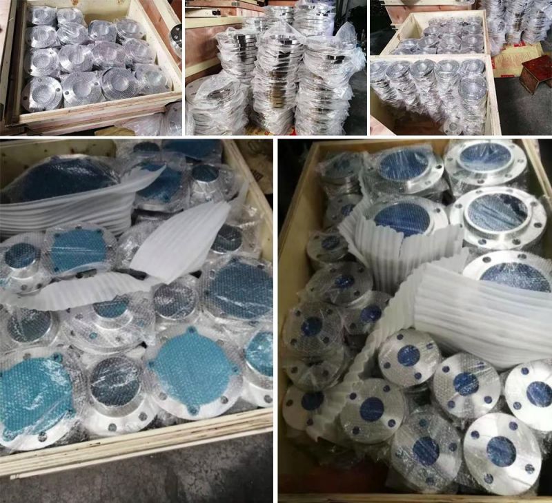 En1092 Forged Carbon/Stainless Steel Pn10/16 Welding Neck/Blind/Slip on/Flat Plate/Socket RF/FF Pipe Flanges Flange BS4504 Pn16 Plate RF Stainless Stee