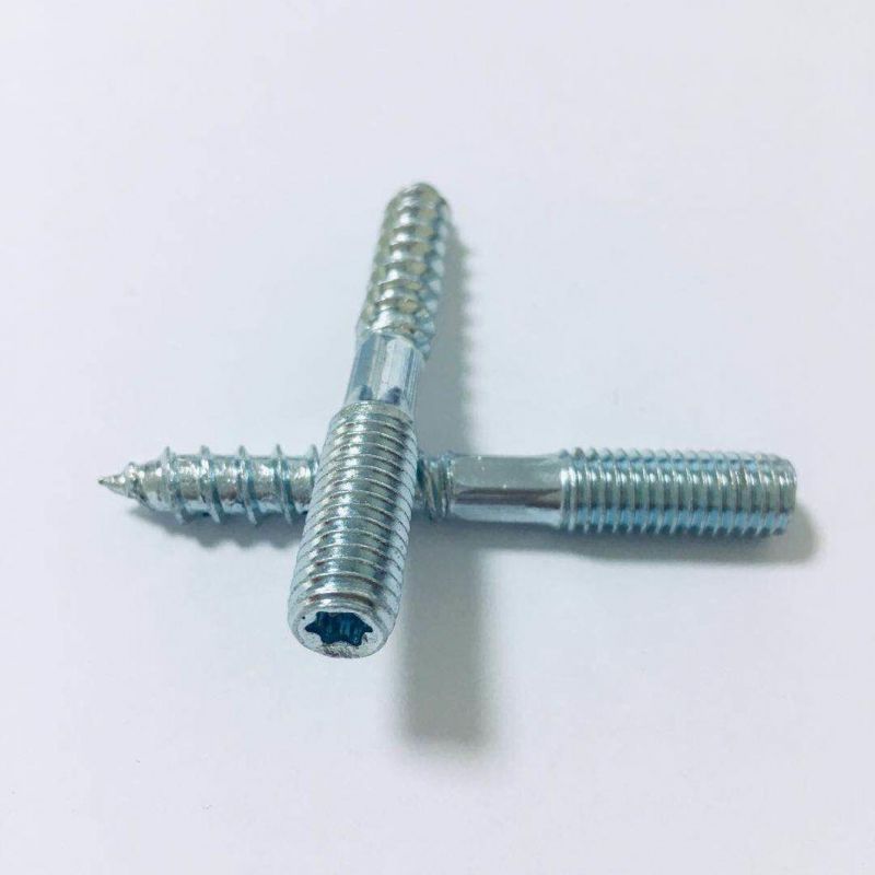 Double Head Threaded Hanger Bolt Screw
