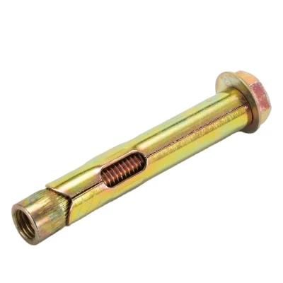 4.8/ 8.8/ 10.9/ 12.9 Grade Special OEM Metal Sleeve Anchor Carbon Steel Galvanized Hex Flange Nut Sleeve Anchor