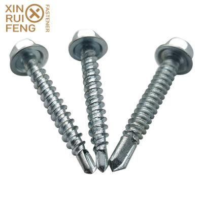 Carbon Steel Common Bolt White/Yellow Zinc Plated Self Drilling Screw