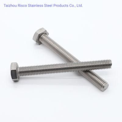 DIN931/933 GB5783 ASTM Stainless Steel 304/316 High Quality Fastener Hex Bolt