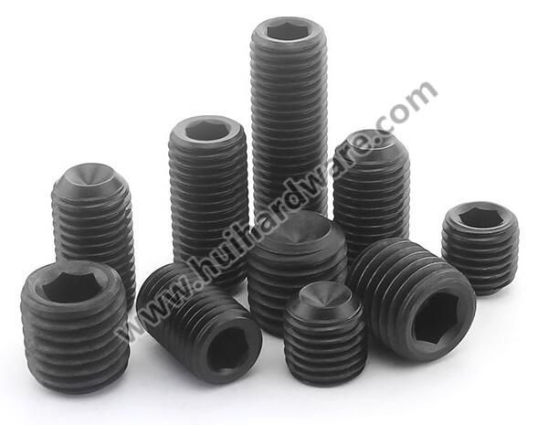 DIN916 Hexagon Socket Set Screws with Cup Point Black