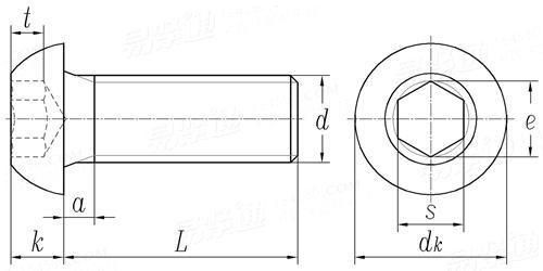 Hot Sale Carbon Button Stainless Steel Machine Hex Socket Pan Head Screw