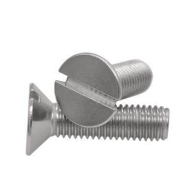 Stainless Steel DIN963 M1-M20 Slotted Countersunk Head Machine Screw