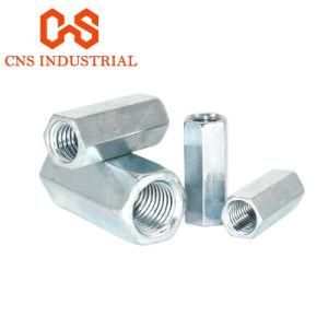 Hex Coupling Nuts Carbon Steel Galvanized DIN 6334 Long Coupling Nuts