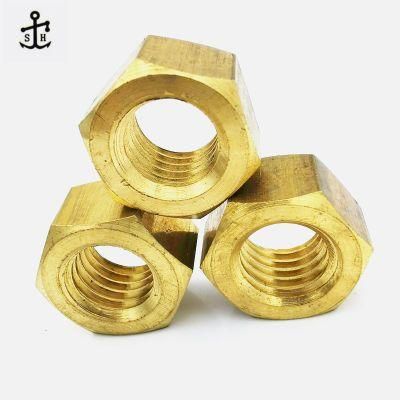 Brass Hardware Fasteners BS Precision Hexagon Nuts Made in China