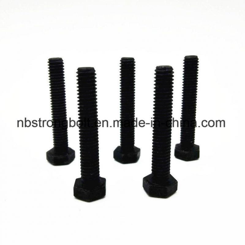 DIN933 Gr. 10.9 Hex Bolt Screw with Blk+