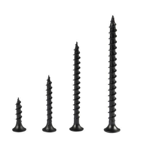 China Manufacture Fine Thread Black Phosphated Drywall Screw