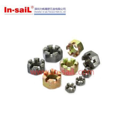 DIN 979-2013 Hexagon Thin Slotted Nuts and Castle Buts with Metric Coarse and Fine Pitch Thread,