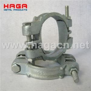 Malleable Carbon Steel Double Bolt Hose Clamp with Saddles
