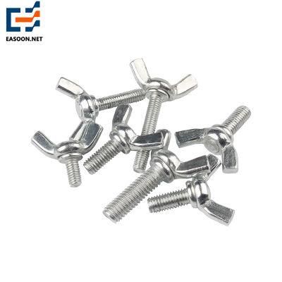 China Fastener Supplier Zinc Plated Wing Bolt HDG Bolt and Nut DIN315df Wing Bolt