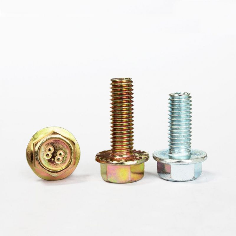 Indented Hex Flange Bolt/ Flange Screw/ Hex Flange Screw DIN6921 Gr. 8.8