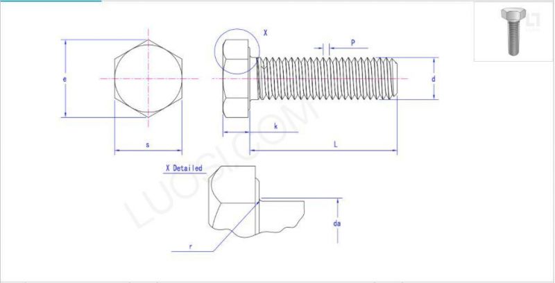 Stainless Steel Hexagon Head Bolt/Screw Bolt/Carriage Bolt/Hex Flange Bolt/Hex Heavy Bolt/Socket Head Cap Screw/Flat Square Head Stud Bolt with Nut