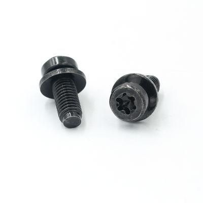 Best Quality 8 32 M3 Pan Head Black Phillips Machine Screw with Washers