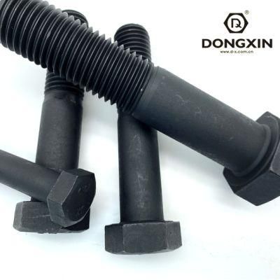 M8 DIN6914 High Strength 12.9/10.9 Carbon Steel Black Oxide Hex Bolts