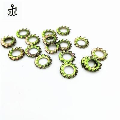 Zinc Plated Carbon Steel Serrated Lock Washer External Teeth Made in China