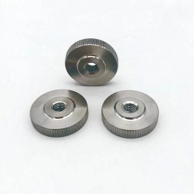 Galvanized Zinc Plated Thread Thin Type Flat Knurled M8 8mm Thumb Nuts