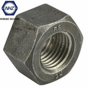 China Factory Carbon Steel ASTM A563 Dh Plain Finish Heavy Hex Nut