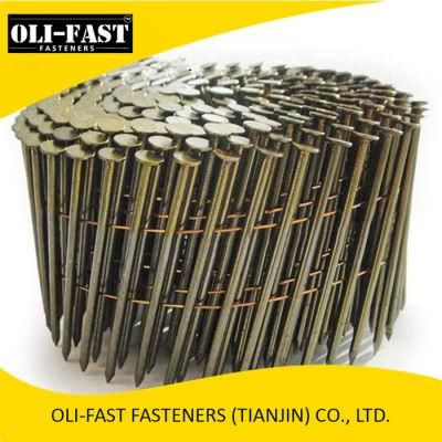 3&quot; X 0.120&quot; Coil Nails, 15 Degree Bright and Galvanized Coil Nails