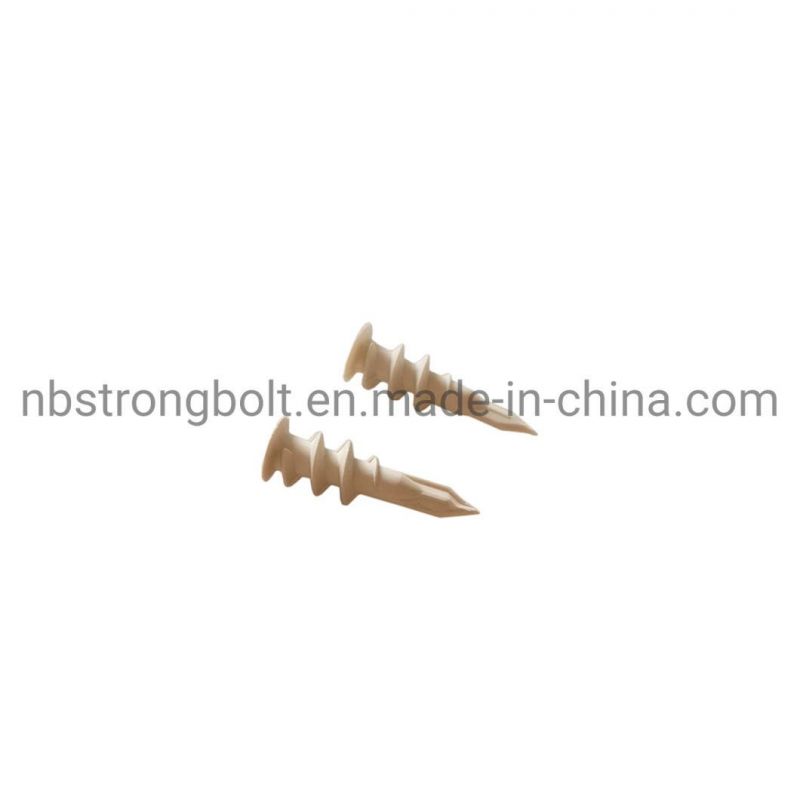 Durable White Self-Drill Plastic Drywall Anchor