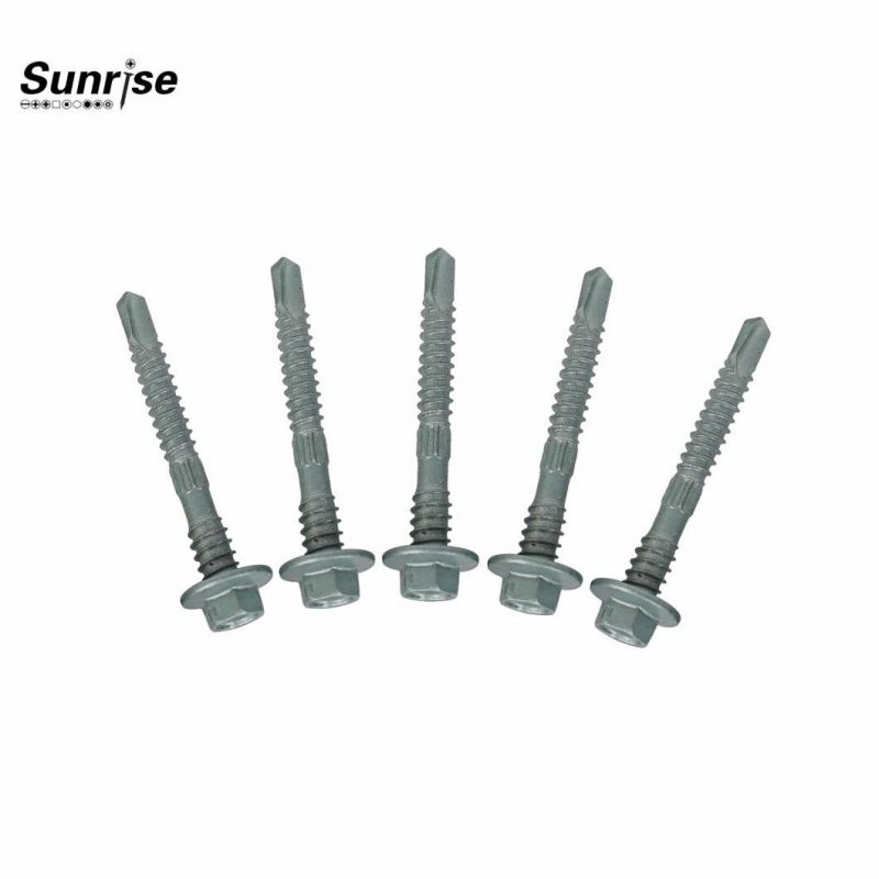 Customized Colorful Hex Washer Head Wspoon Point Ruspert 1000 Small Self Drilling Roof Screw