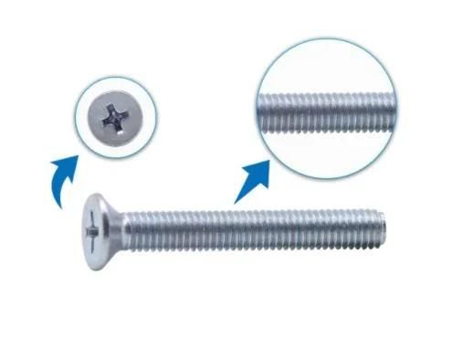 Made in China High Quality Countersunk Head Cross Slotted Machine Screw