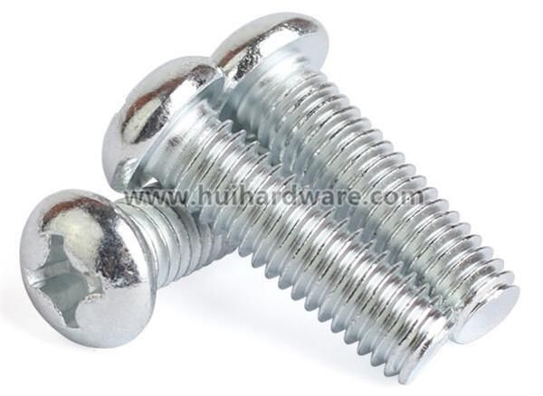 Zinc Plated Cross Cheese Head Screws, Machine Screws DIN7985