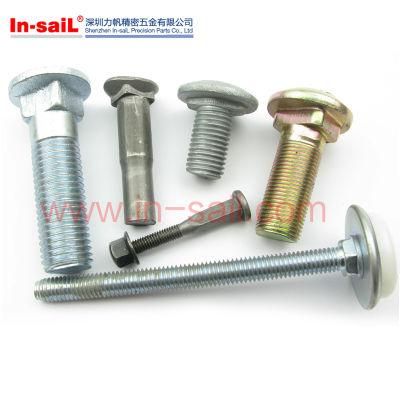 ISO8677, Is08678, DIN603, Mushroom Head Square Neck Bolts, Carriage Bolts