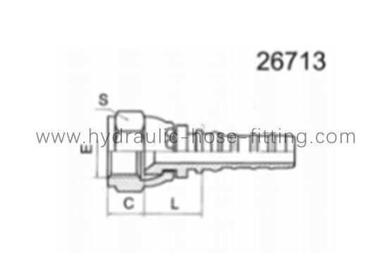 High Quality Interlock Jic Female 74° Cone Seat Hydraulic Hose Fitting