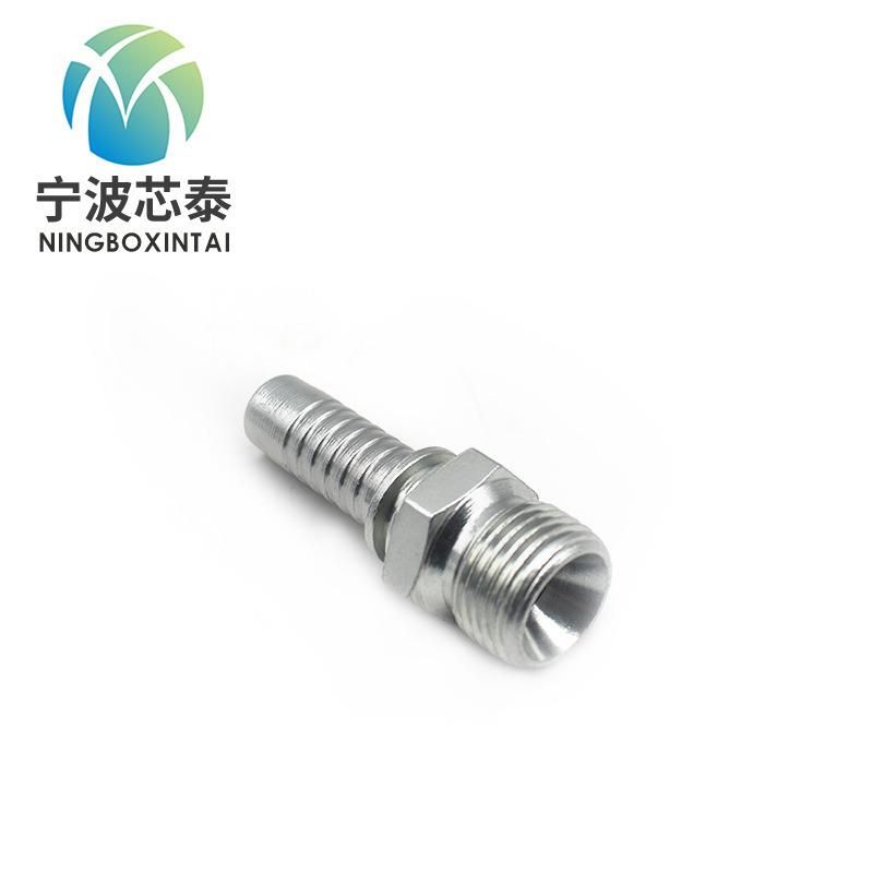 OEM China Factory Manufacturer 12611 Carbon Steel Casting Galvanized Bsp Male 60 Degree Cone Seat Silver and Yellow Hydraulic Nipple Dealer Price