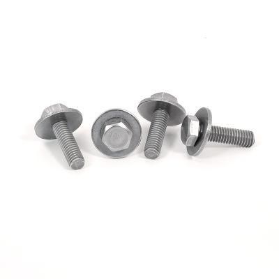 Stainless Steel 304 Ss Screw Non-Knurled Hex Socket Cup Head Combination Screws with Flat and Spring Washers