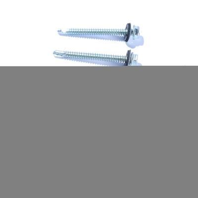 Metal Galvanized Hexagonal Hex Head Stainless Steel Self Drilling Screw Roofing Screw Tek Tapping Screw with Rubber Washer