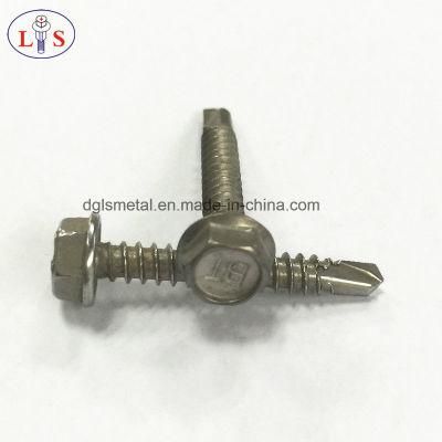 Stainless Steel 304 Hex Head Self Drilling Screw with Washer