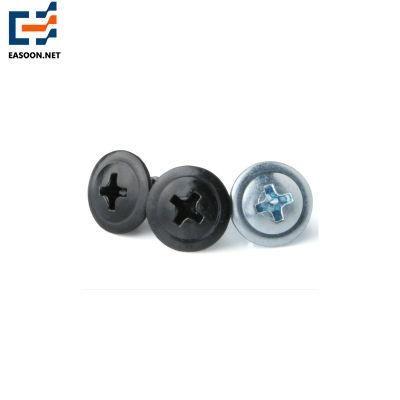 M4.8 Carbons Steel Zinc Plated Self Drilling Screw with Black Finish