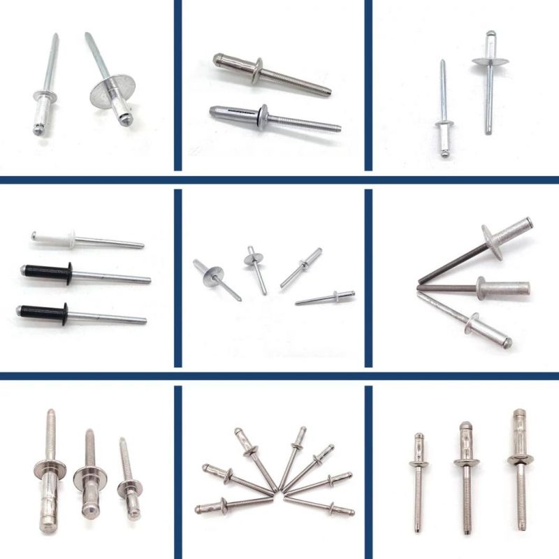 Metric 3.2-6.4mm Stainless Steel Aluminum Multi-Grip Blind Rivets