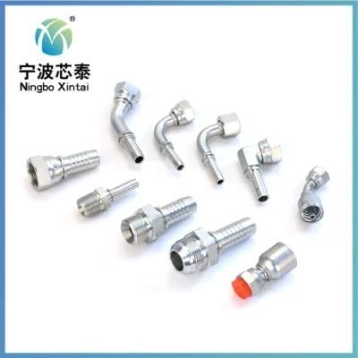 China Manufacturer Hydraulic Fitting and Hose Fitting NPT Connection for Pressing Stainless Steel Fittings