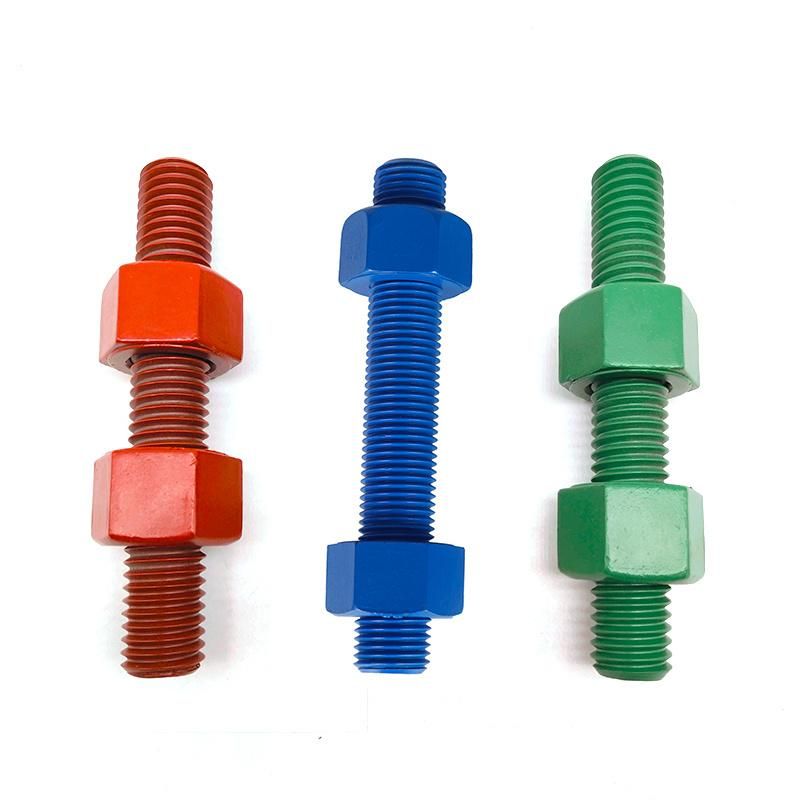 Factory High Quality 12.9 PTFE B7 Thread Rod with Nuts