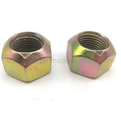 Press Three-Point Full Metal Lock Nut with Yellow Zinc