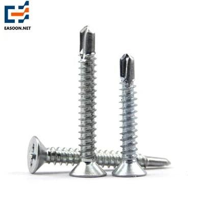 Flat Head Self Drilling Screw St4.8 Galvanized Countersunk Head Screw