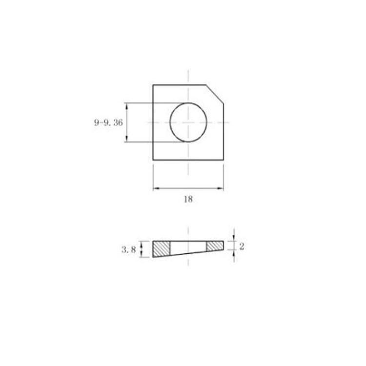 China DIN436 Stainless Steel Square Taper Washer