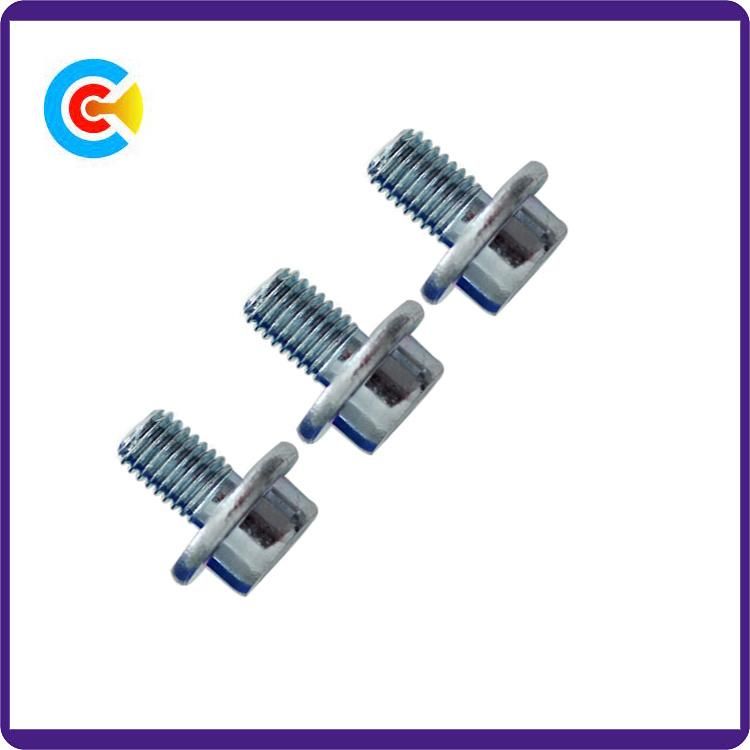 DIN/ANSI/BS/JIS Carbon-Steel/Stainless-Steel Non-Standard Hexagonal with Round Head Knurled Screws