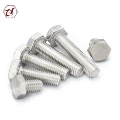 Flat Head DIN933 Screws Stainless Steel Hex Bolt