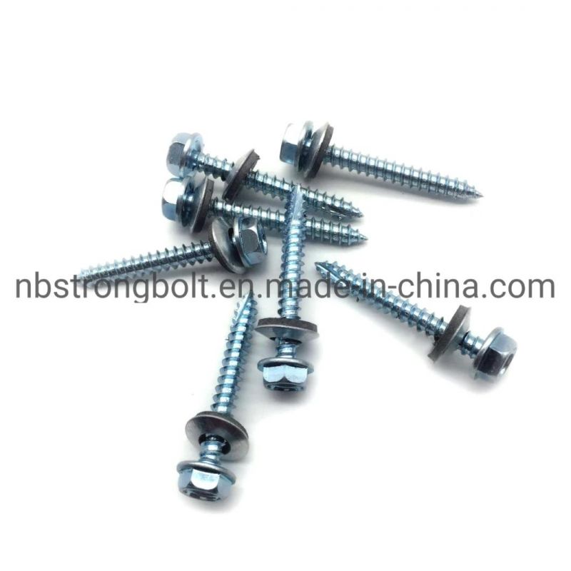 Hex Washer Hight Head Screw with Cut Point More Than 10 Years Produce Expricence Factory