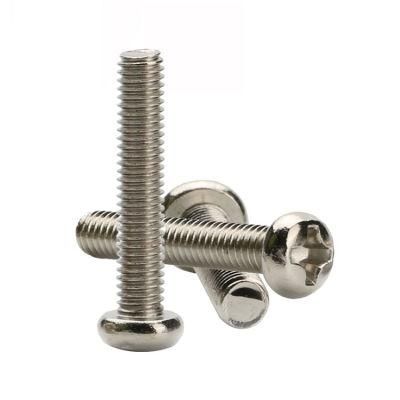 M2 M3 M4 M5 M6 M7 M8 M10 Metric DIN 7985 Phillips Pan Head Machine Screw Is Made of Stainless Steel