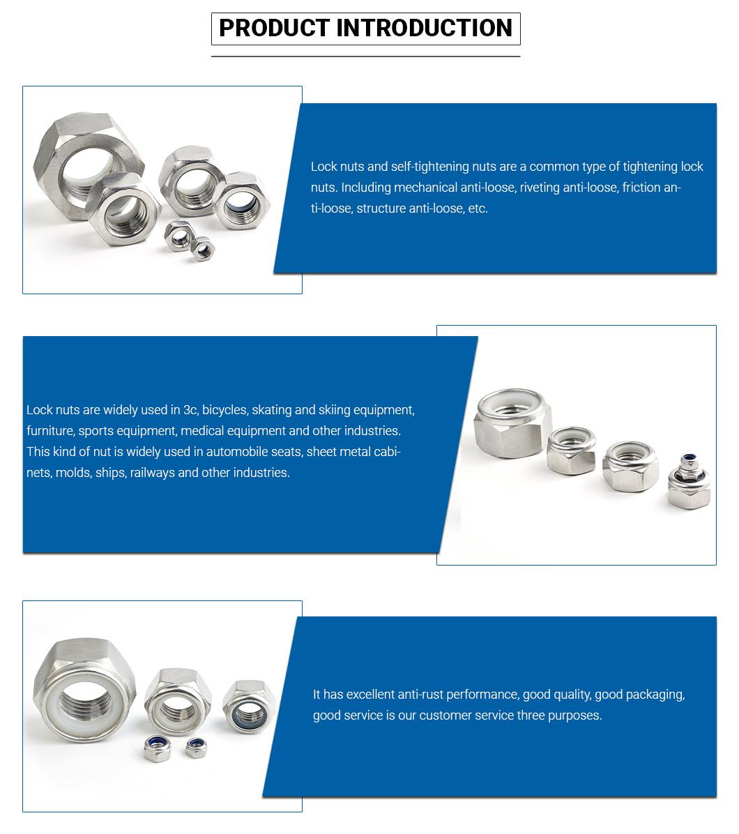 Stainless Steel DIN985 Nylon Insert Lock Nuts